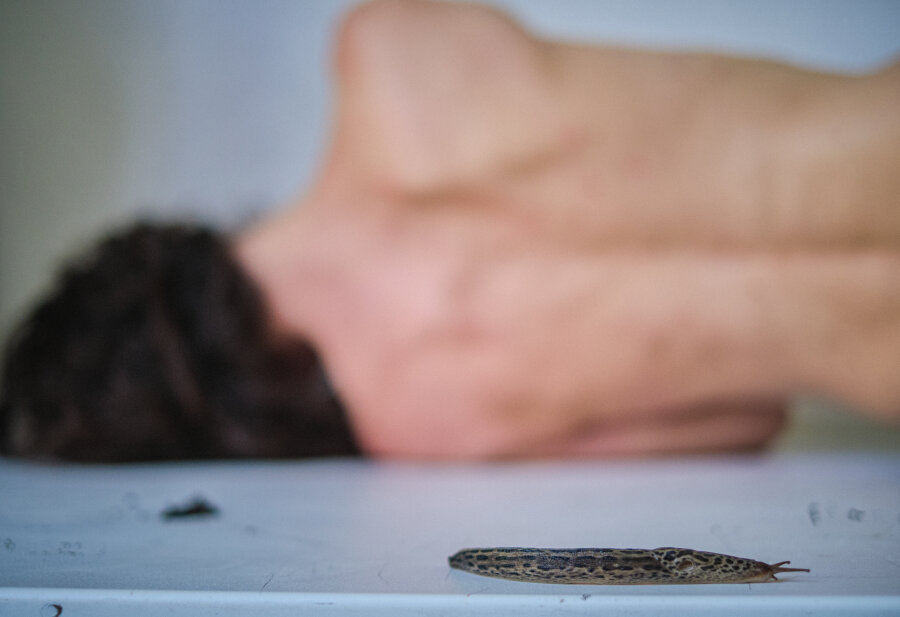 Margherita Pevere, Utrobe, umjetnica na rezidenciji tijekom 2019. u KONTEJNER-u, foto: Sanjin Kaštelan